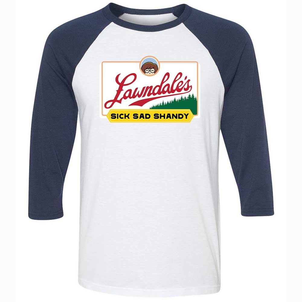 Unisex 3/4 Baseball Tee - JZLQF9QQ - White/Navy - 8