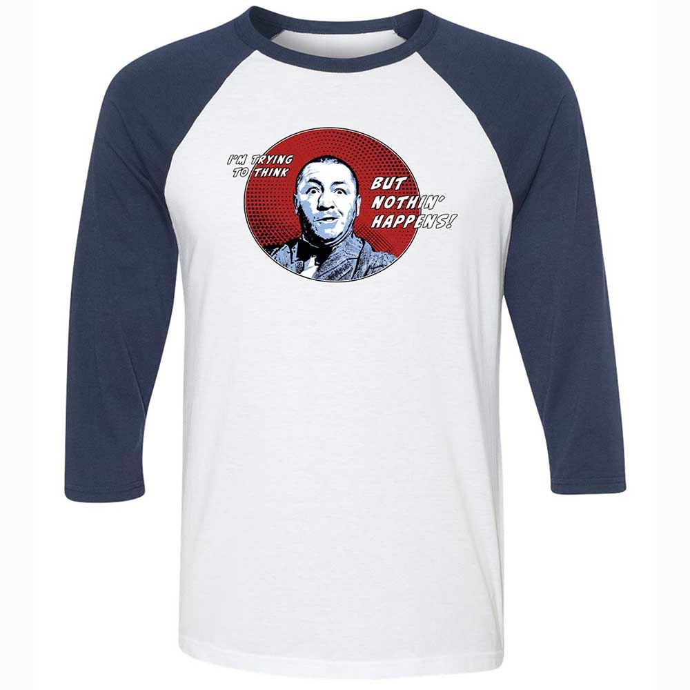 Unisex 3/4 Baseball Tee - TVNG14S4 - White/Navy - 8