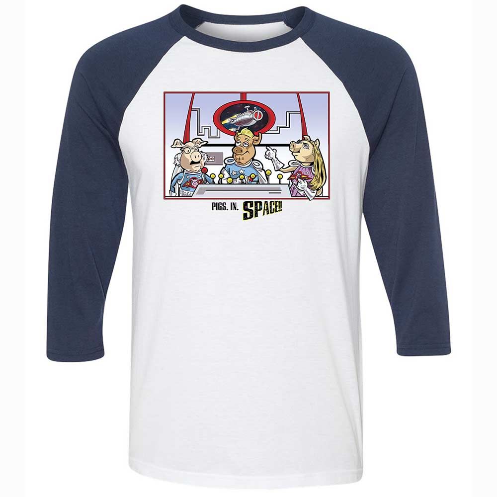 Unisex 3/4 Baseball Tee - 2SG4WK1M - White/Navy - 8