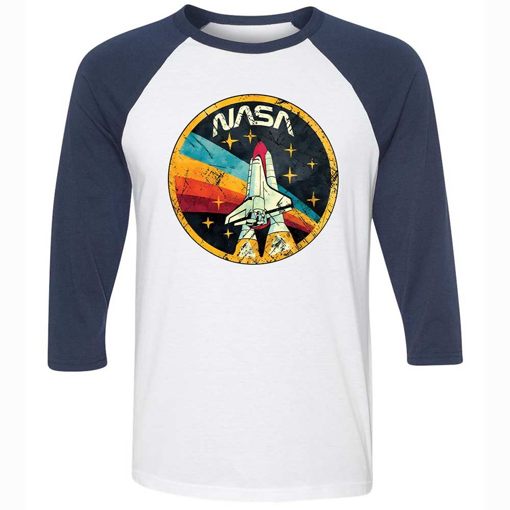USA Space Agency Vintage Colors - White/Navy - 8