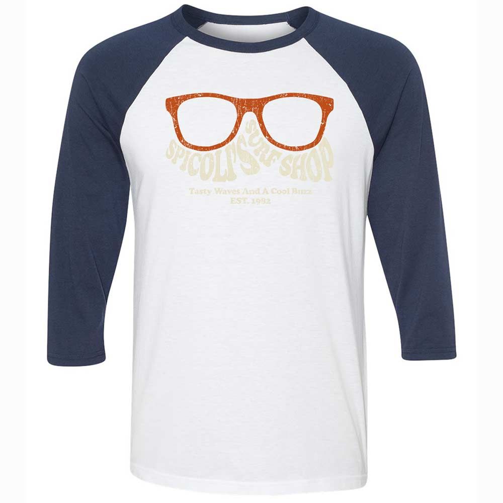 Unisex 3/4 Baseball Tee - BZ8E8H8B - White/Navy - 8