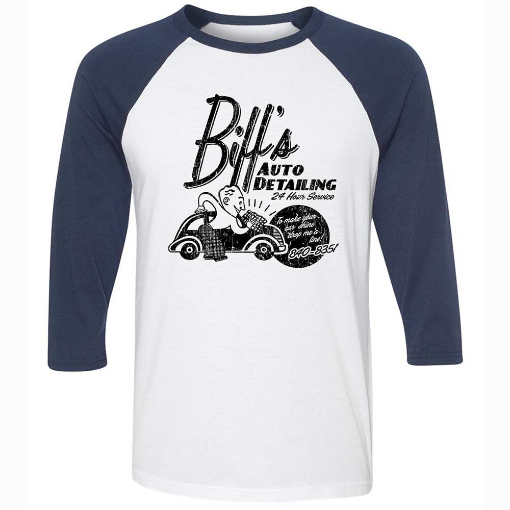 Unisex 3/4 Baseball Tee - A72CG2VK - White/Navy - 8