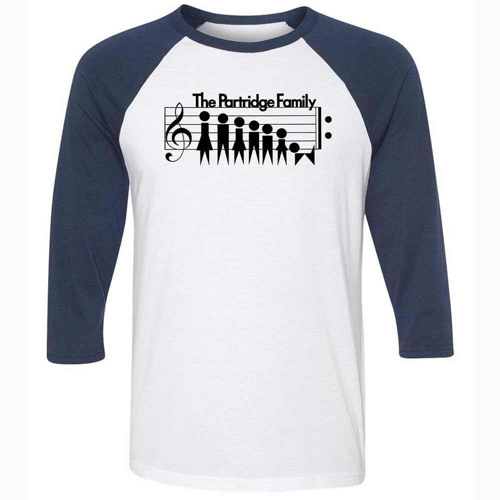 Unisex 3/4 Baseball Tee - CFW8XB2C - White/Navy - 8