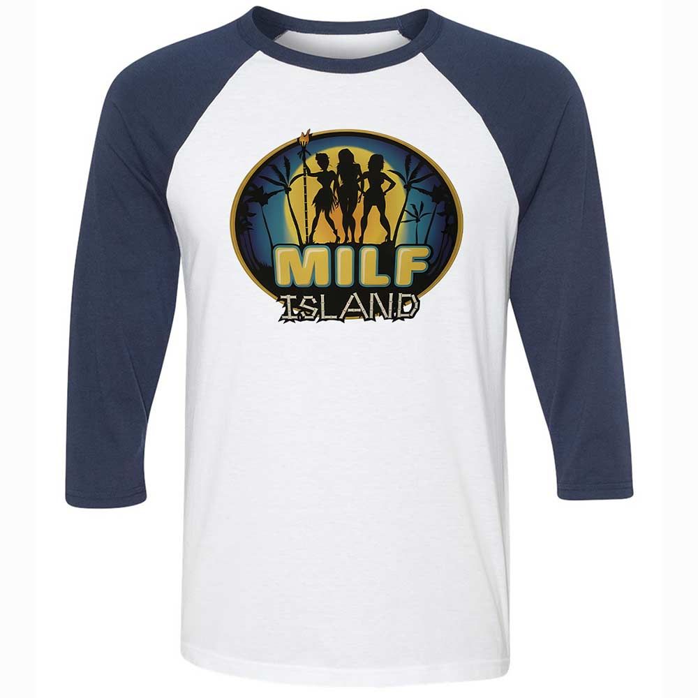 Unisex 3/4 Baseball Tee - 5VPRWUKY - White/Navy - 8