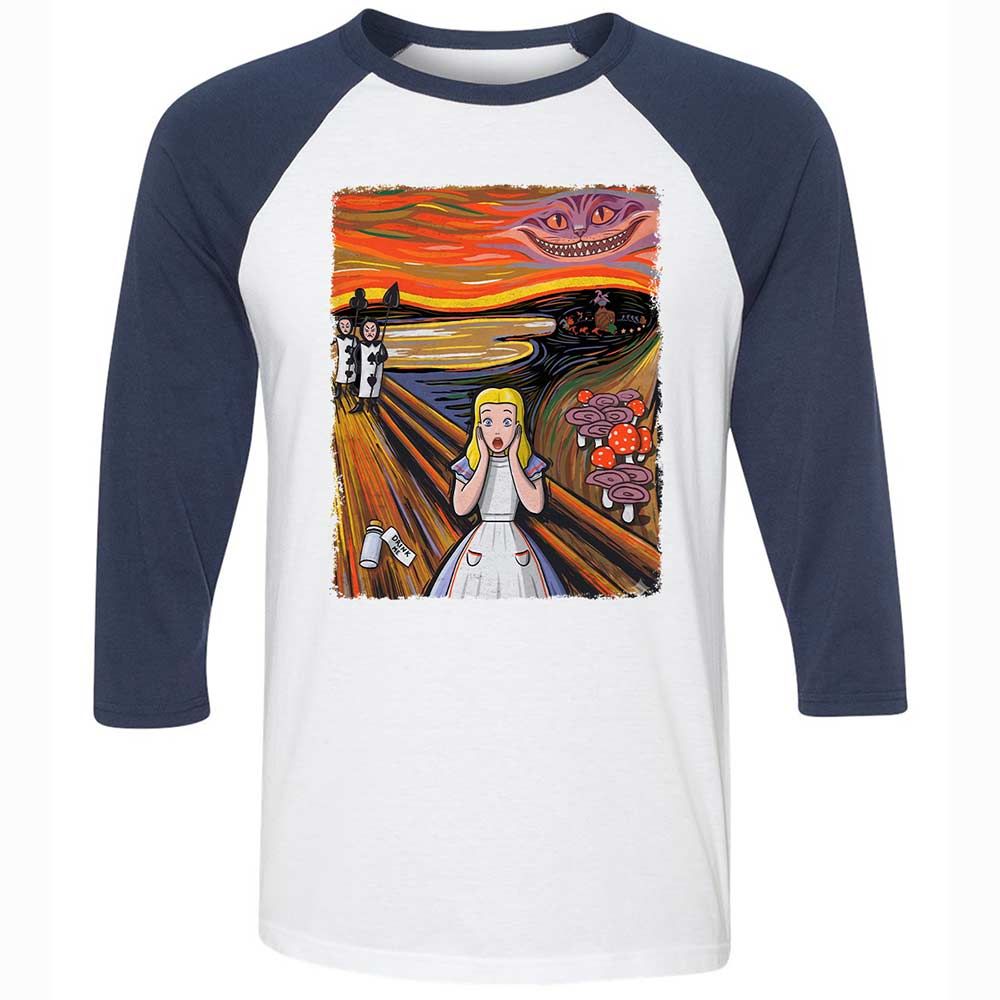 Alice in Screamland - White/Navy - 8