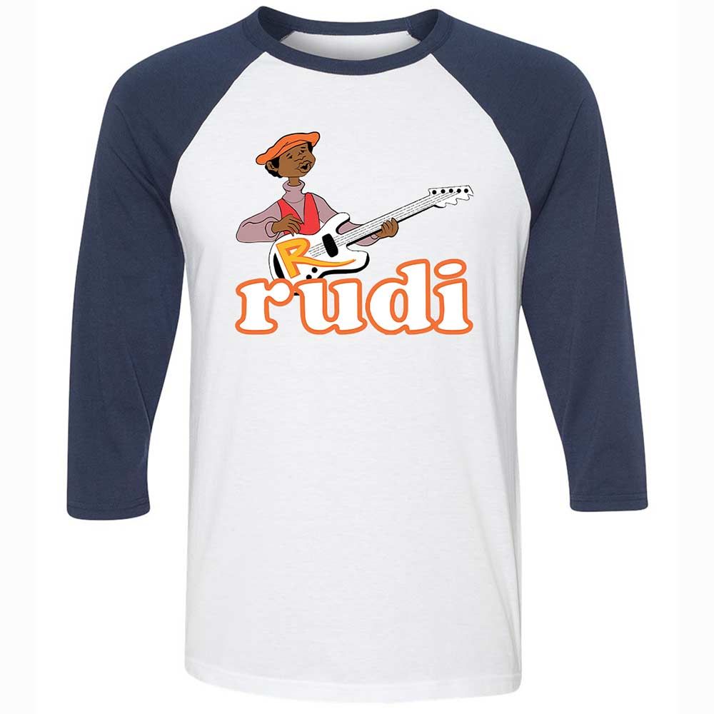Unisex 3/4 Baseball Tee - VBP5SVSS - White/Navy - 8