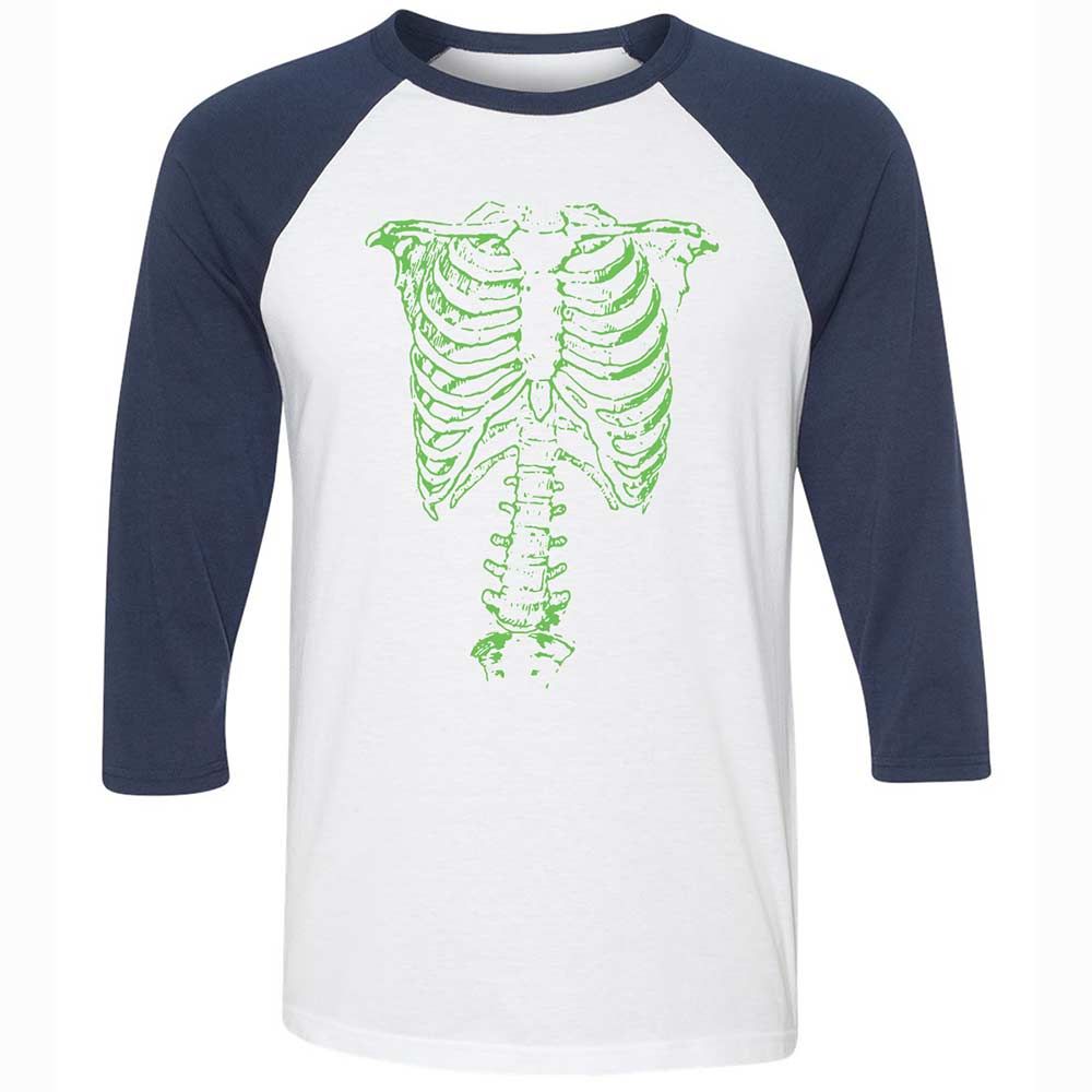 This Is Green Ribcage - White/Navy - 8