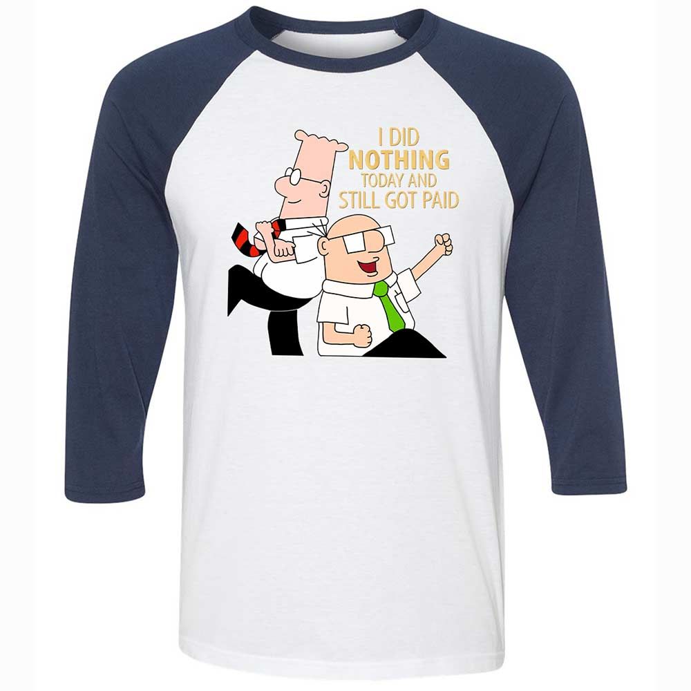 I Did Nothing and Still Got Paid - White/Navy - 8