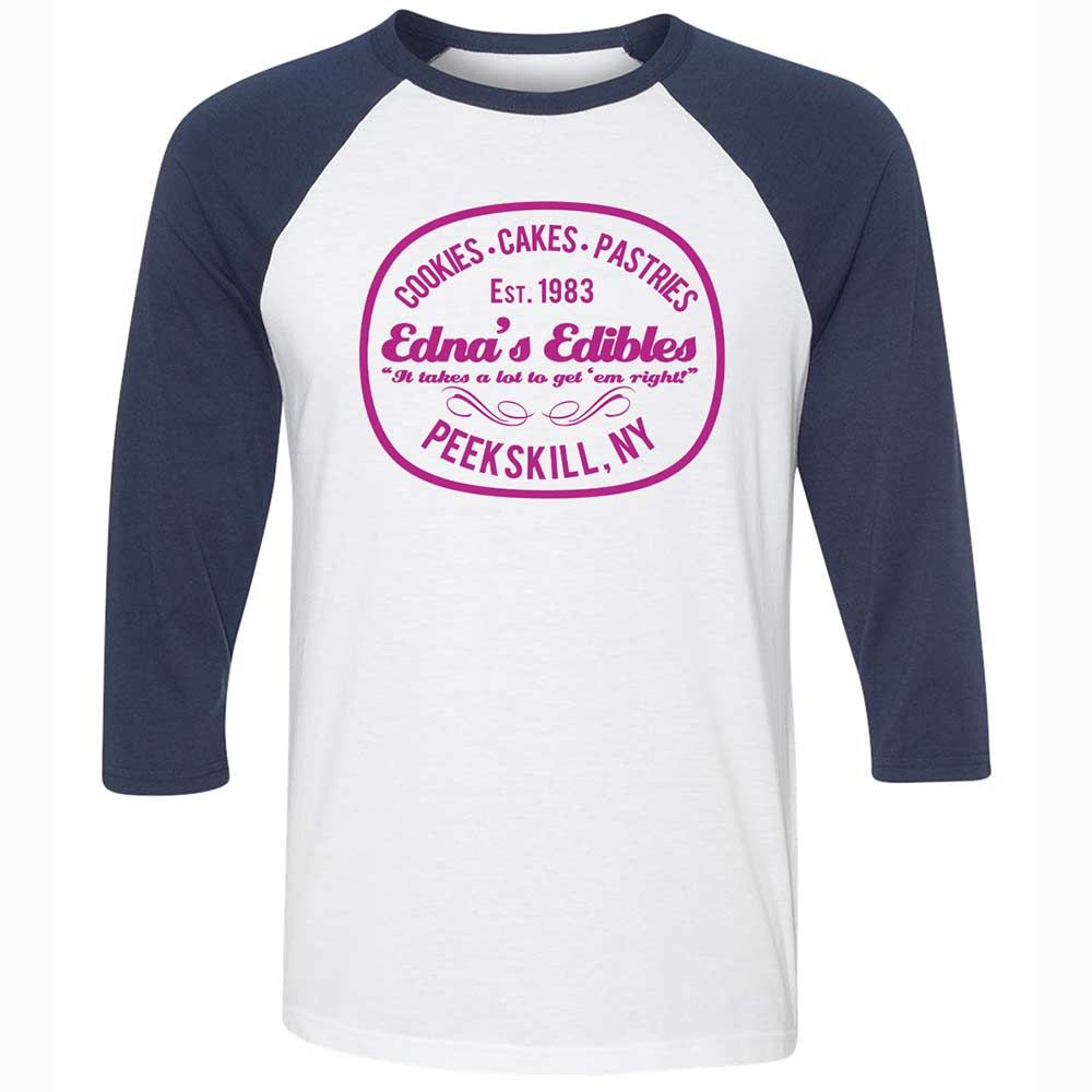 Unisex 3/4 Baseball Tee - T46LYMJ9 - White/Navy - 8