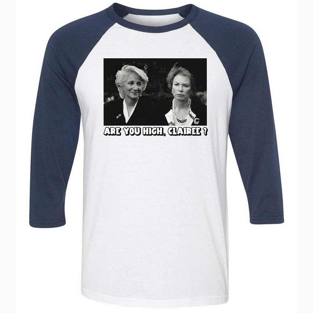 Unisex 3/4 Baseball Tee - TL778VGM - White/Navy - 8