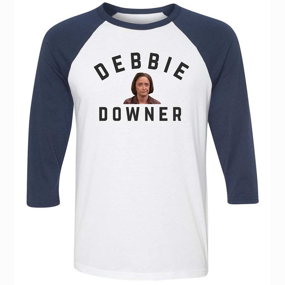 Debbie Downer - White/Navy - 8