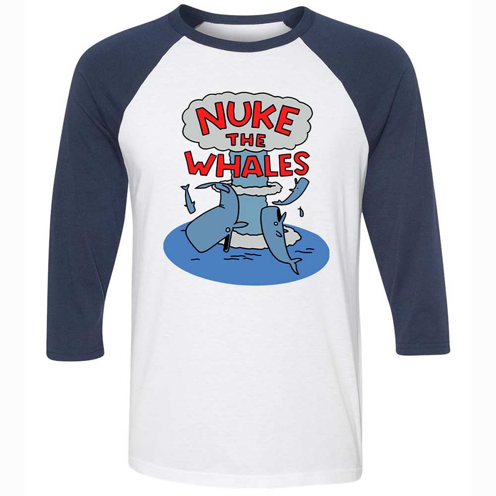 Nuke the Whales - White/Navy - 8