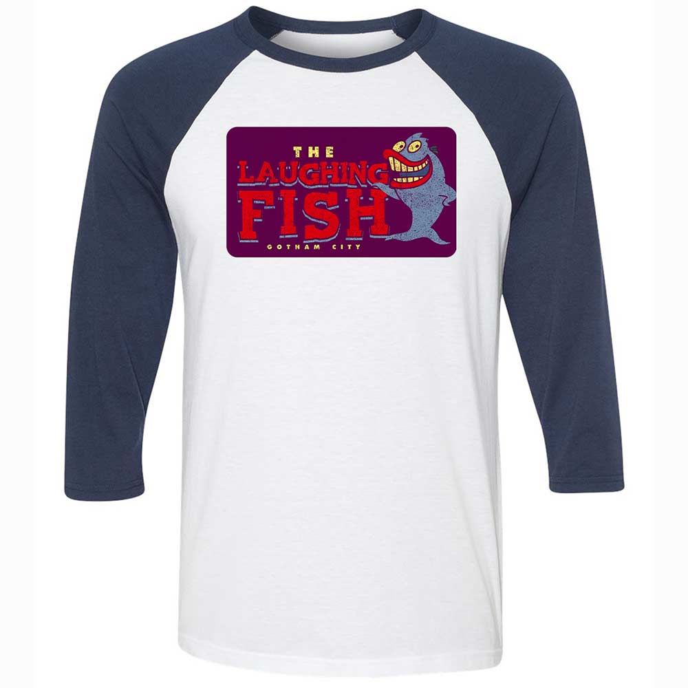 Unisex 3/4 Baseball Tee - CYB1YUKD - White/Navy - 8