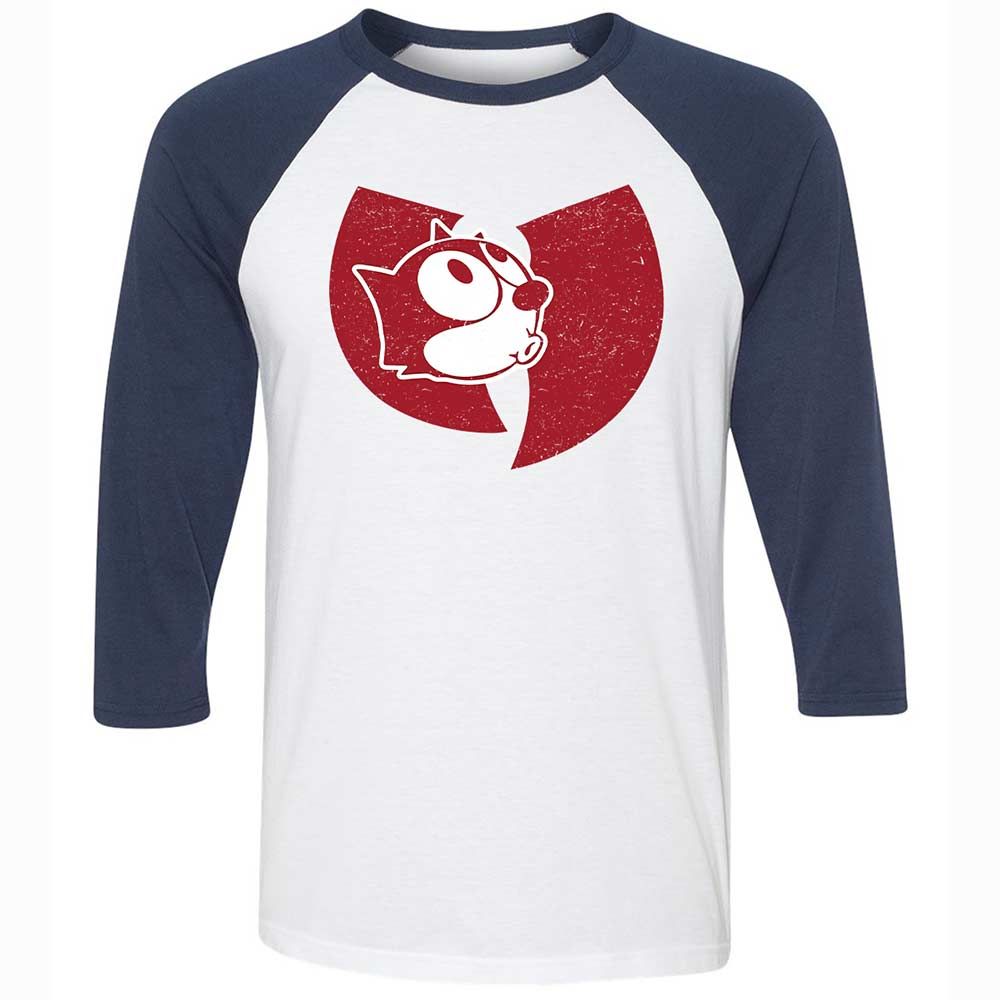 Unisex 3/4 Baseball Tee - JY3F35M1 - White/Navy - 8