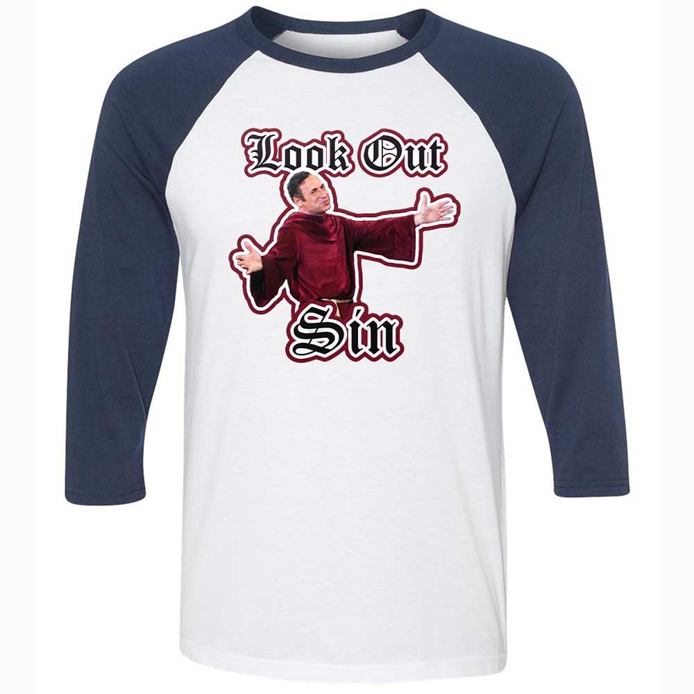 Unisex 3/4 Baseball Tee - G7PYNNEY - White/Navy - 8
