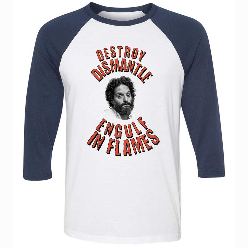 Destroy, Dismantle, Engulf in Flames - White/Navy - 8