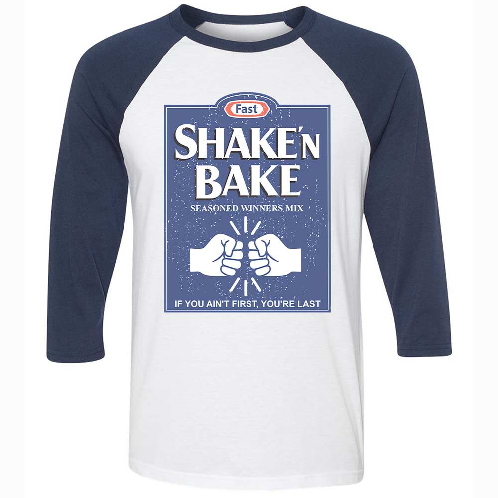 Unisex 3/4 Baseball Tee - AYGZNPYP - White/Navy - 8