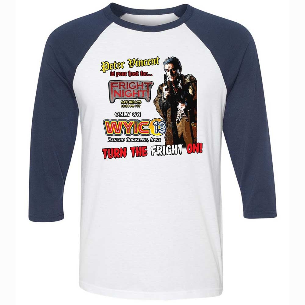 Peter Vincent Fright horror night cult - White/Navy - 8