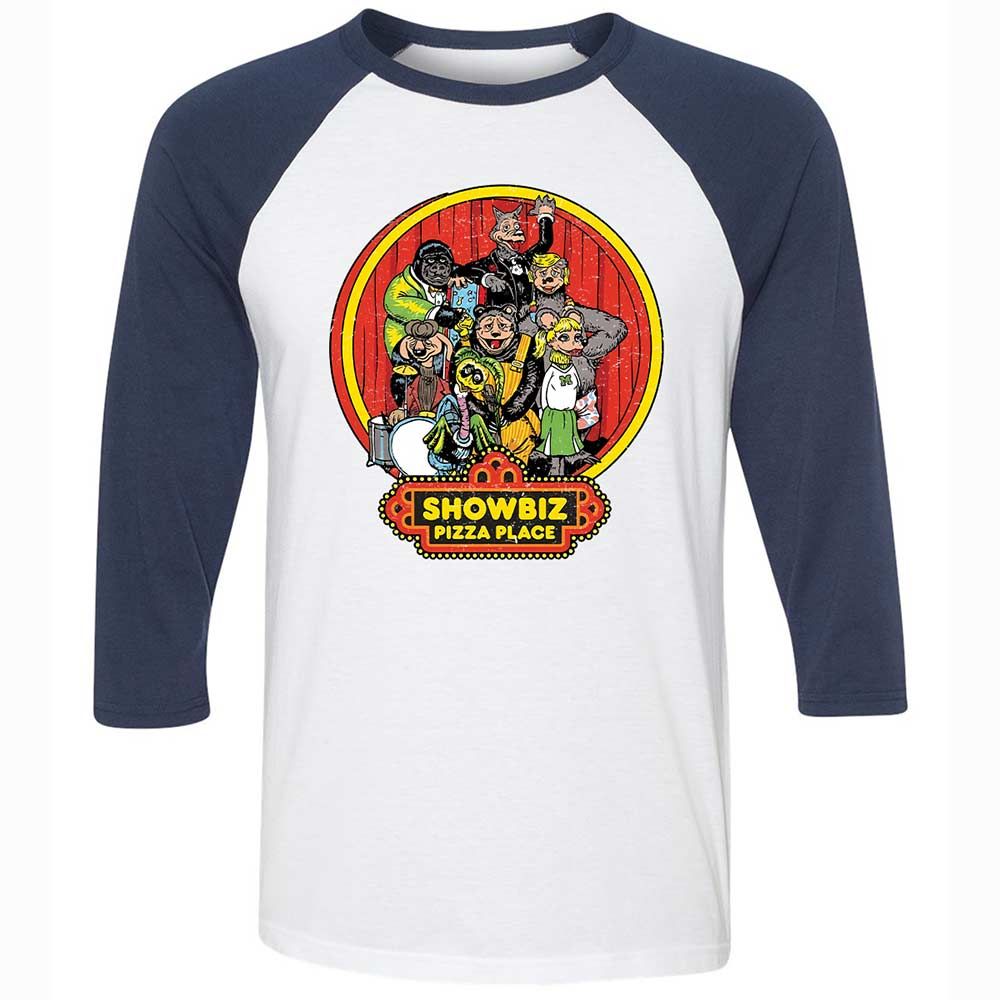 Unisex 3/4 Baseball Tee - PADYK5AG - White/Navy - 8