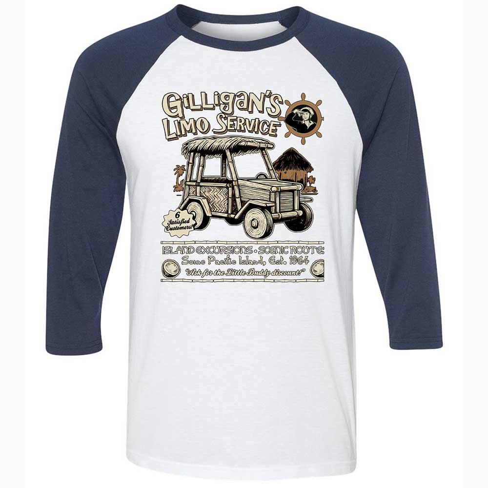 Unisex 3/4 Baseball Tee - ZGZEVG7Q - White/Navy - 8