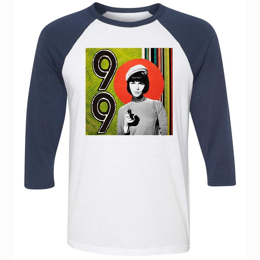 Unisex 3/4 Baseball Tee - X2ESFK5T - White/Navy - 8