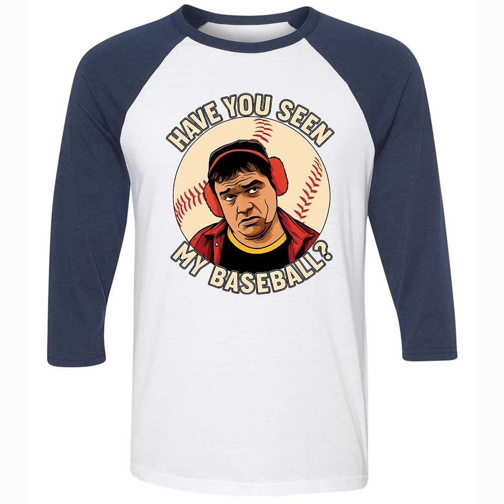 Unisex 3/4 Baseball Tee - NC23W94V - White/Navy - 8