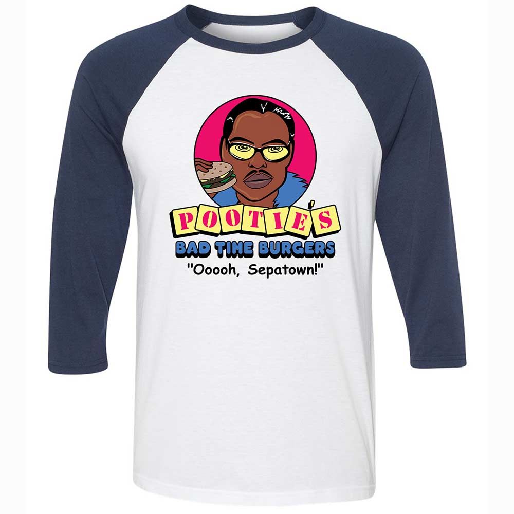 Pootie's Bad Time Burgers - White/Navy - 8
