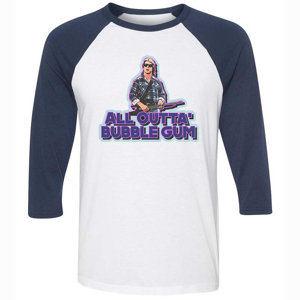 Unisex 3/4 Baseball Tee - M4HLCR4H - White/Navy - 8