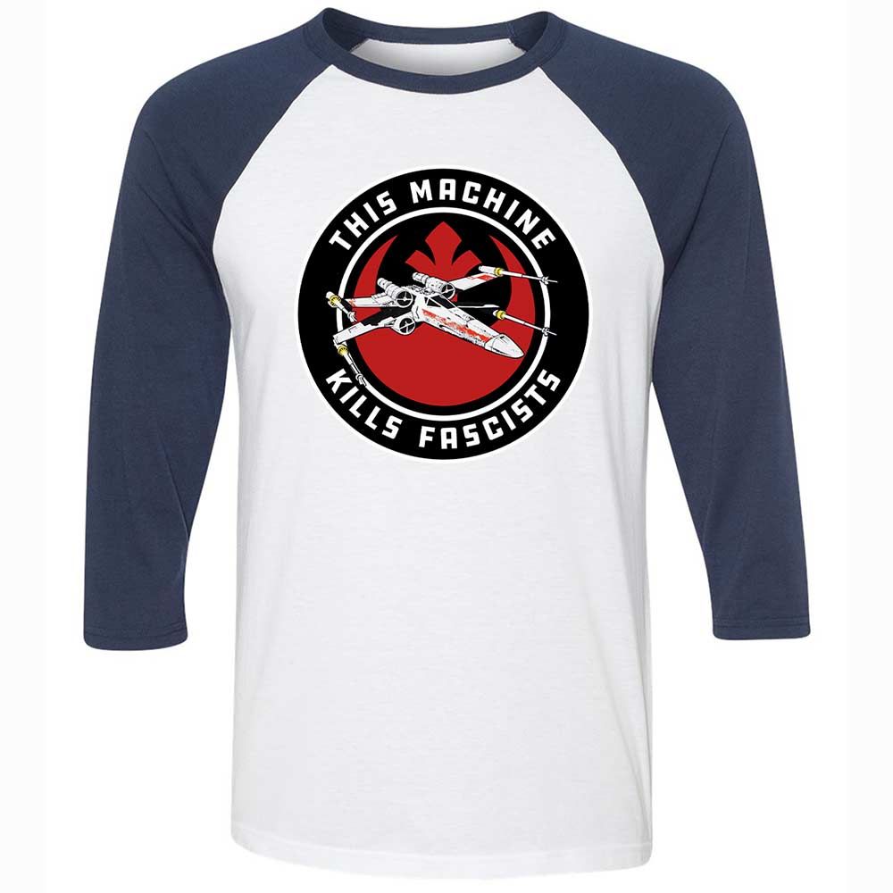 This Machine Kills Fascists - White/Navy - 8