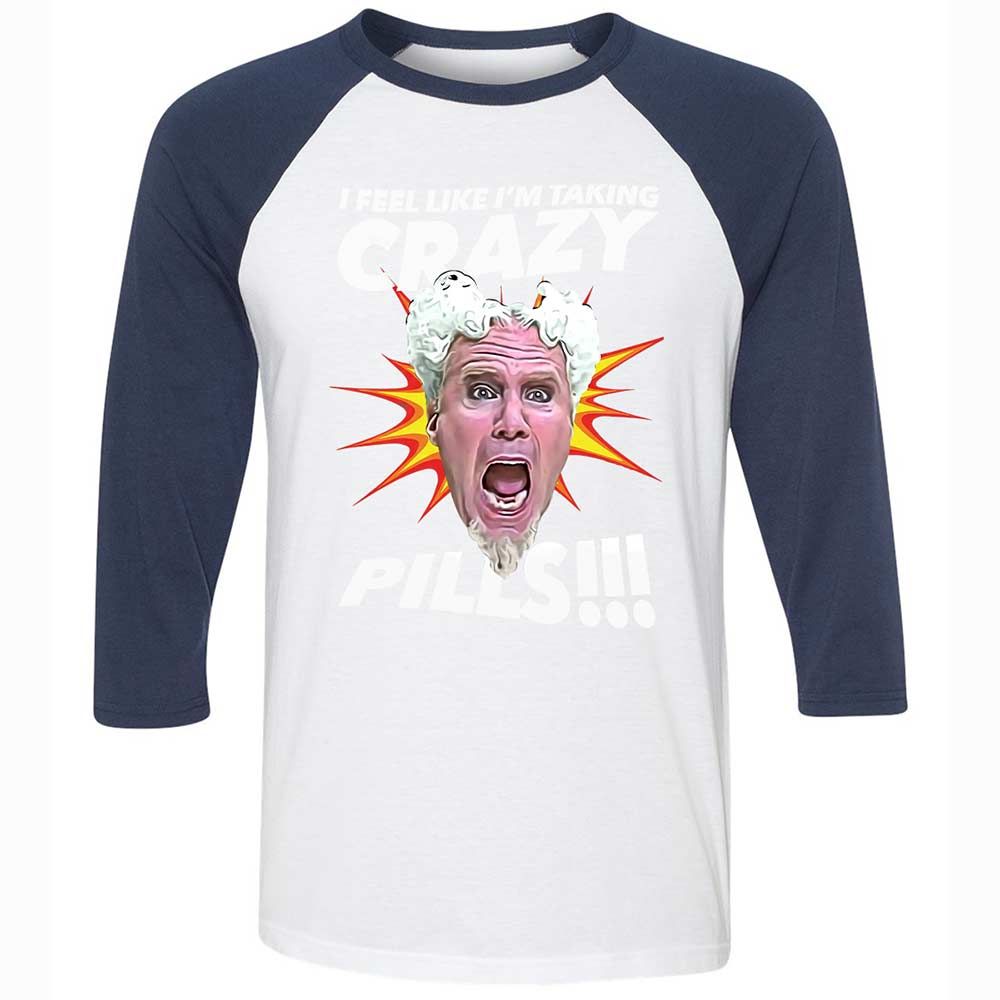 Unisex 3/4 Baseball Tee - 7XUX59QA - White/Navy - 8