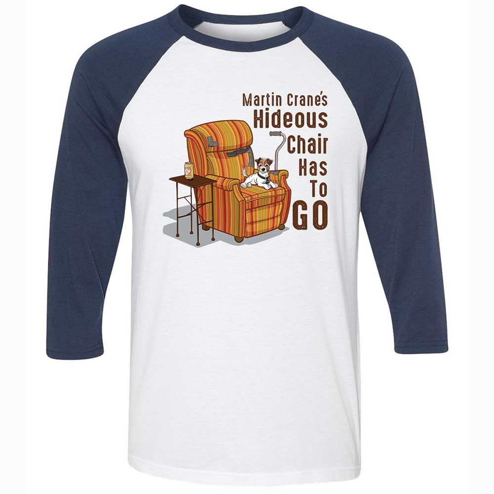 Martin Crane's Hideous Chair - White/Navy - 8