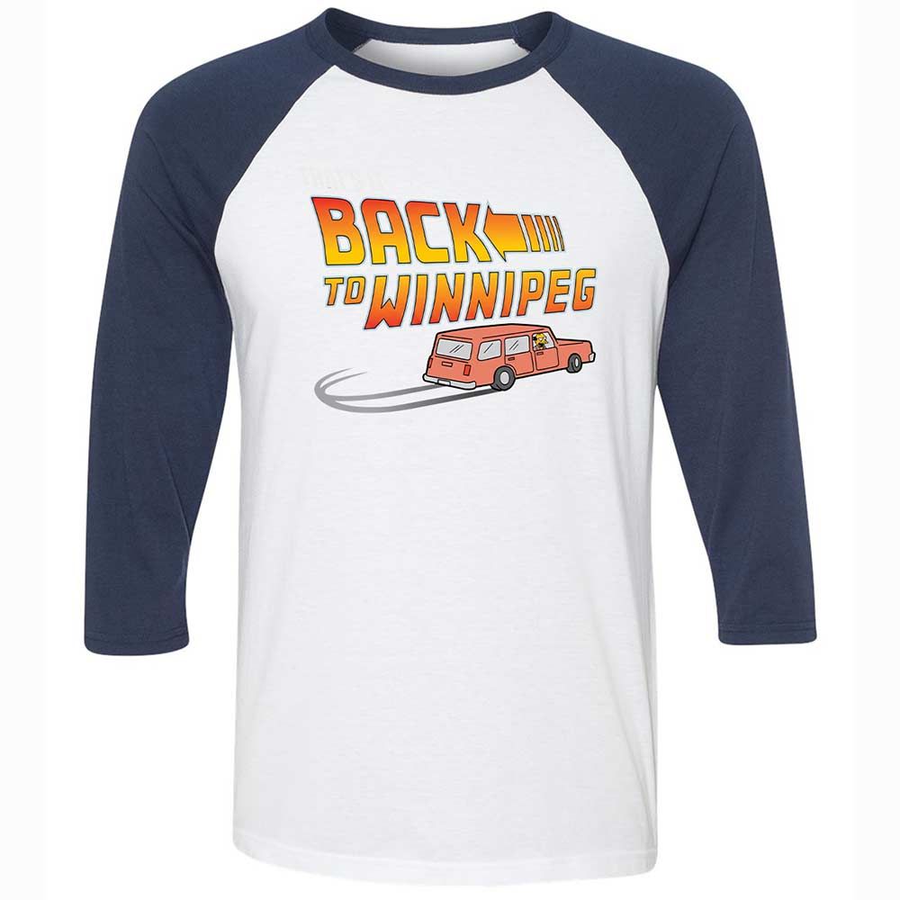 Unisex 3/4 Baseball Tee - EU8Z4K4H - White/Navy - 8