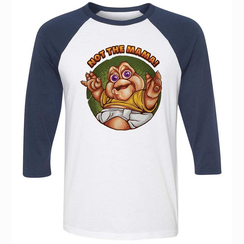 Not The Mama - White/Navy - 8