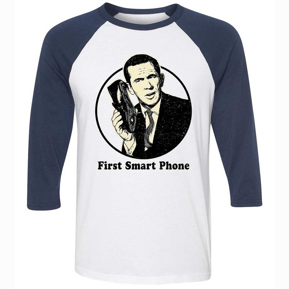 Unisex 3/4 Baseball Tee - JUDS116T - White/Navy - 8