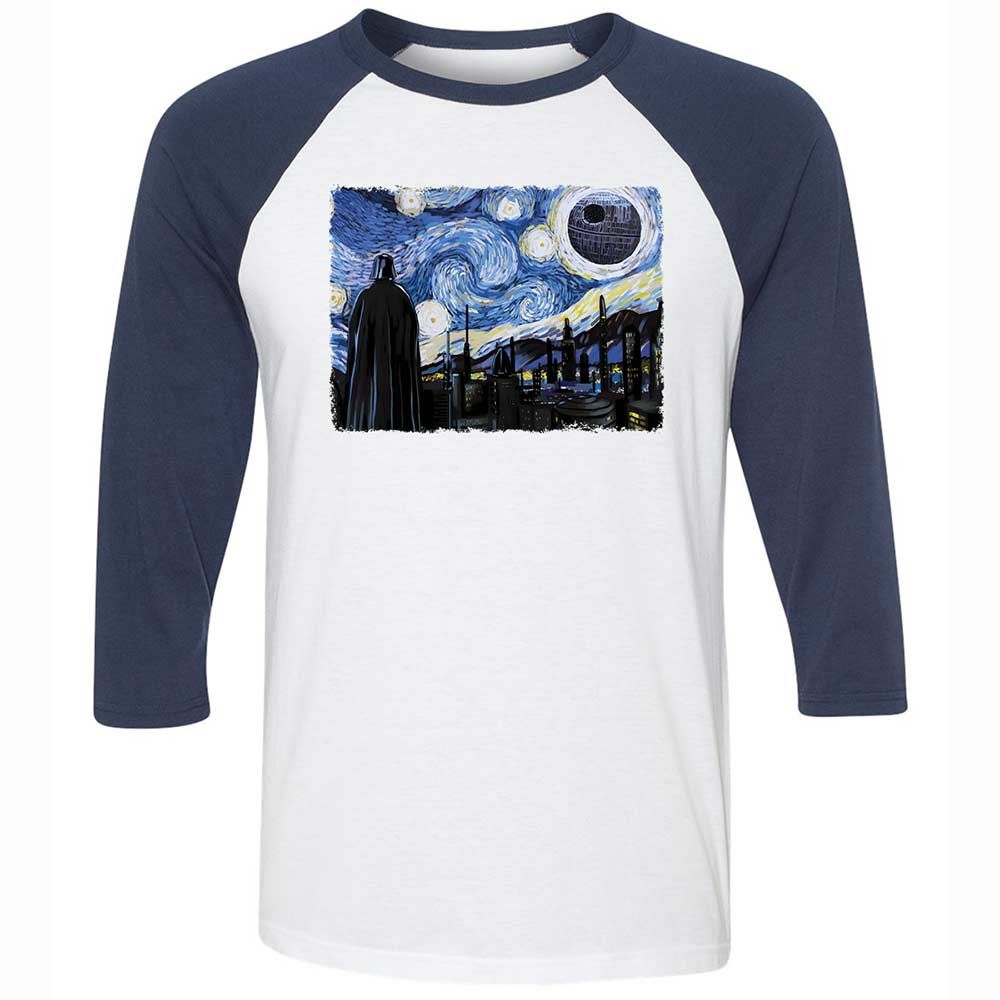Unisex 3/4 Baseball Tee - 6Q4EQ1TC - White/Navy - 8