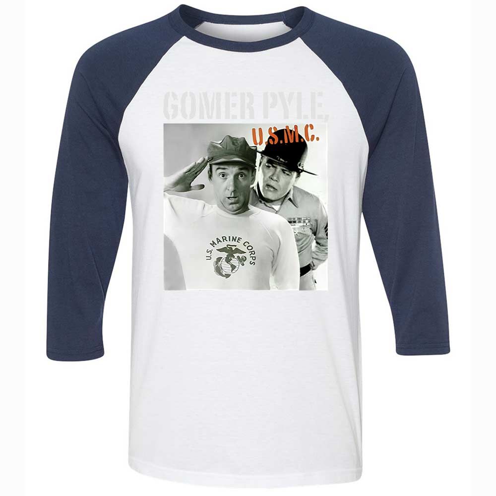 Unisex 3/4 Baseball Tee - 9HCSVQ4T - White/Navy - 8