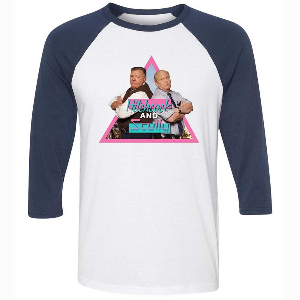 Unisex 3/4 Baseball Tee - CWWL6J8C - White/Navy - 8