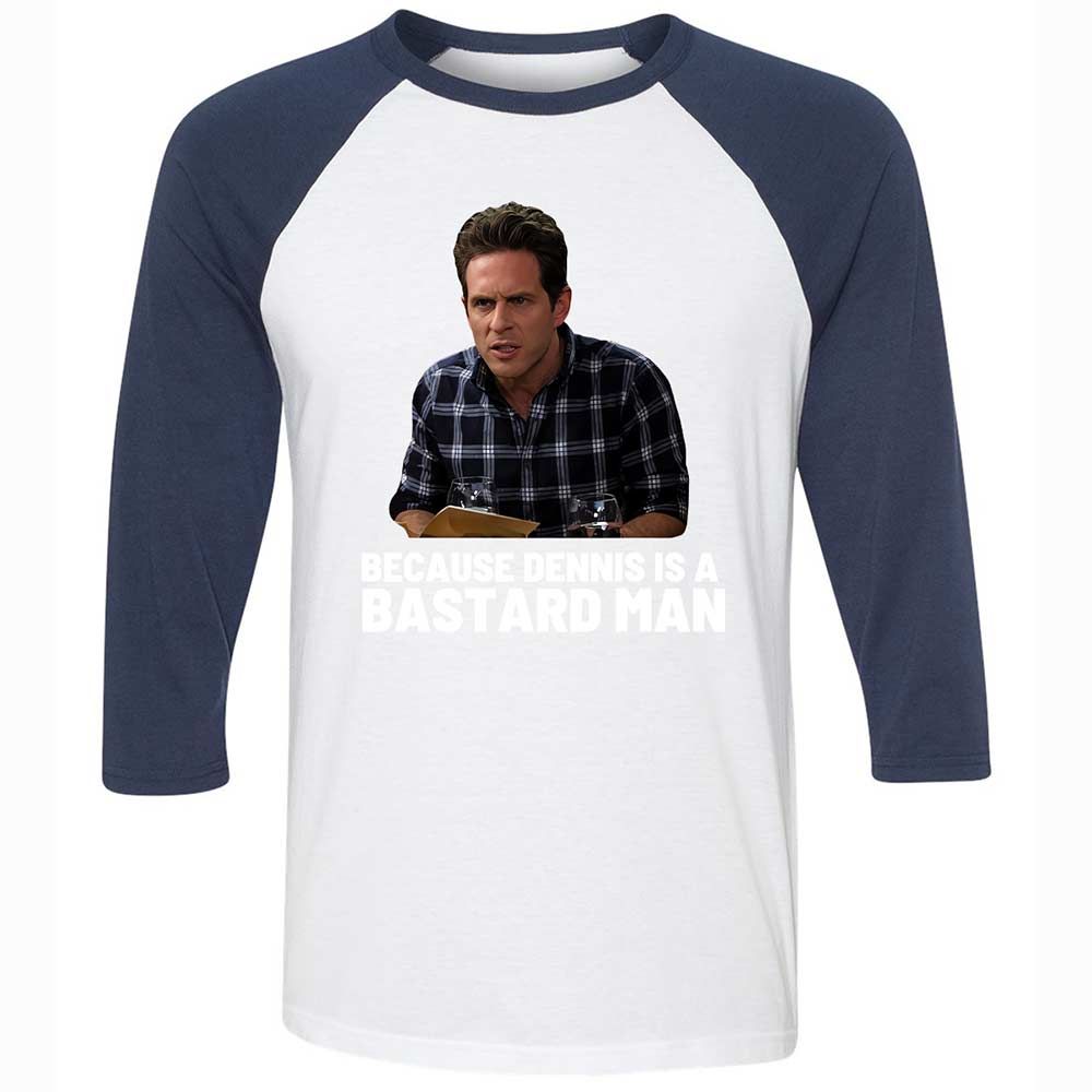 Unisex 3/4 Baseball Tee - 8Z2QSRYX - White/Navy - 8
