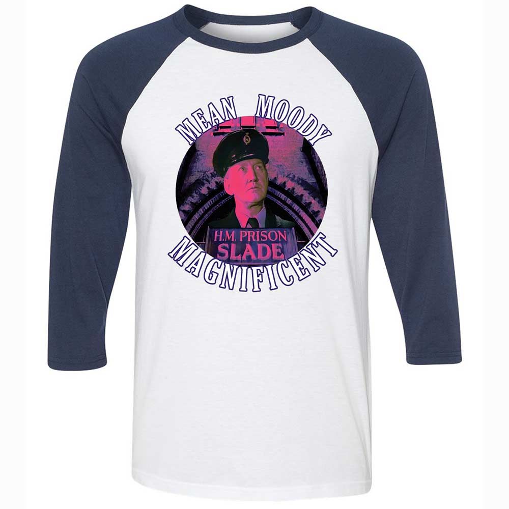 Unisex 3/4 Baseball Tee - R4BRZY4R - White/Navy - 8