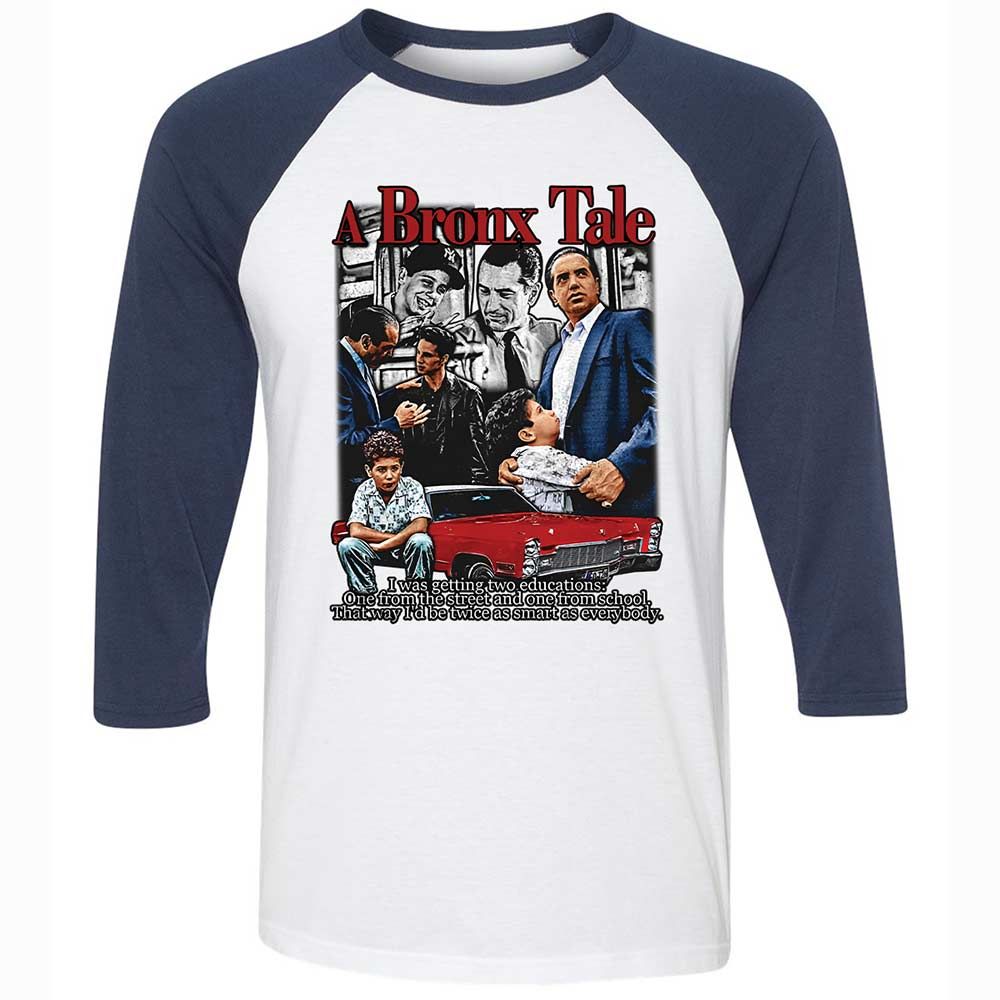 Unisex 3/4 Baseball Tee - 3GR9DZ33 - White/Navy - 8