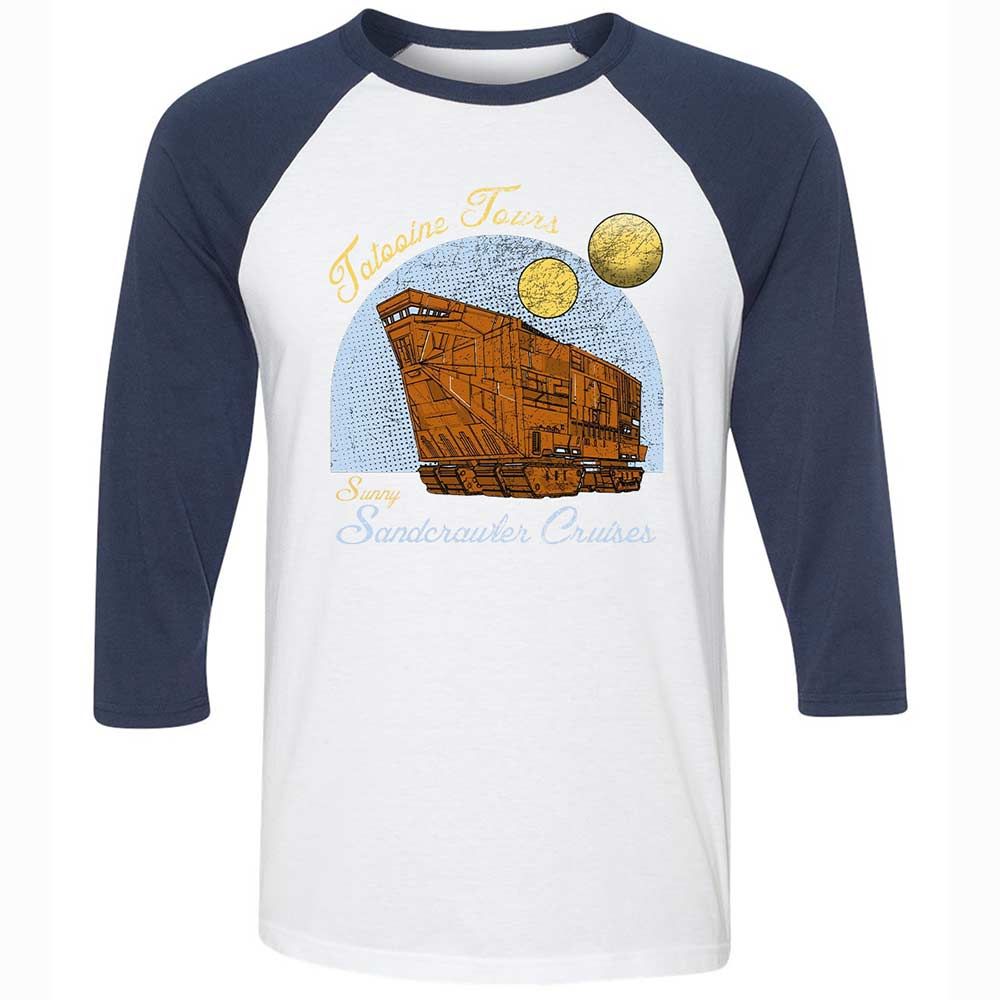 Unisex 3/4 Baseball Tee - 5ZXB2A93 - White/Navy - 8