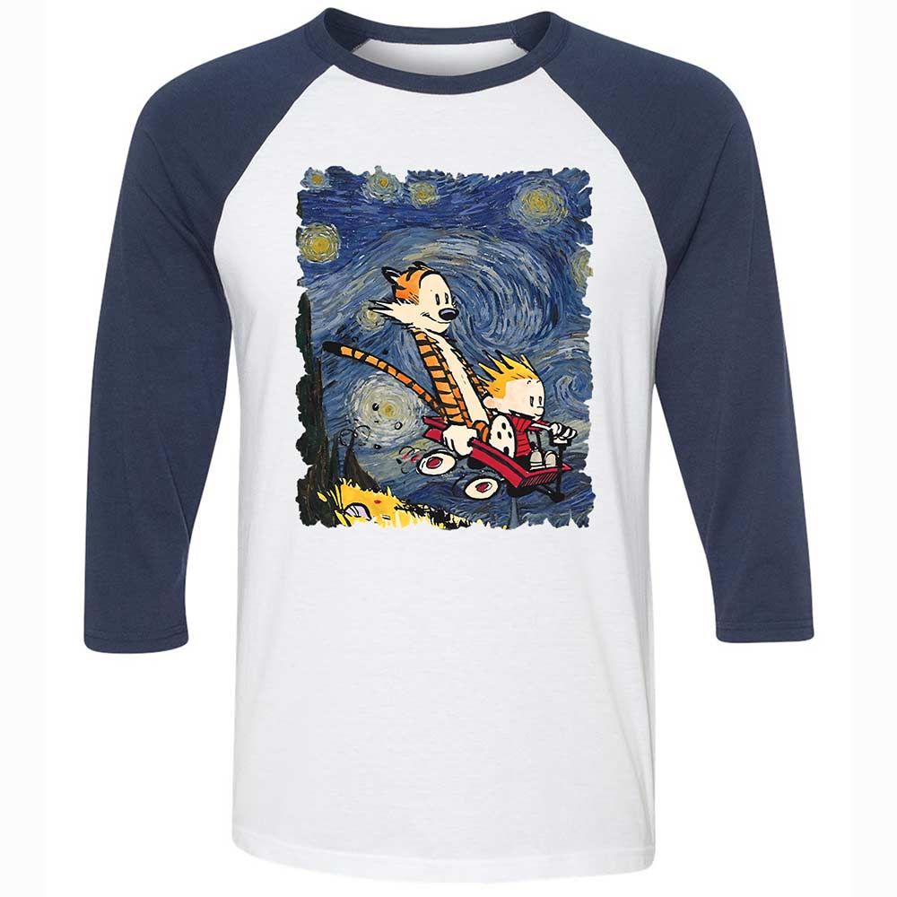 Unisex 3/4 Baseball Tee - SC1DYAYK - White/Navy - 8
