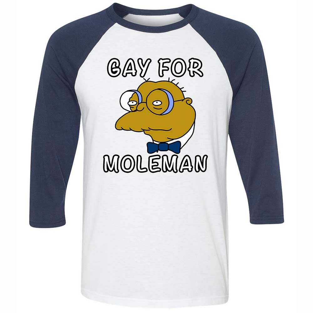 Gay for Moleman - White/Navy - 8