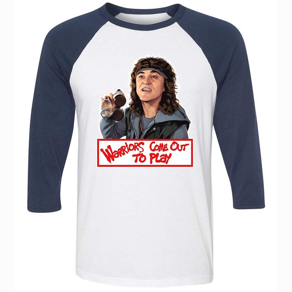 Unisex 3/4 Baseball Tee - QEYJ4AC1 - White/Navy - 8