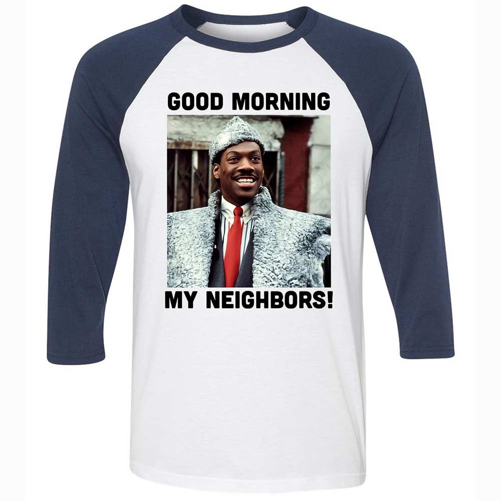 Good Morning My Neighbors - White/Navy - 8
