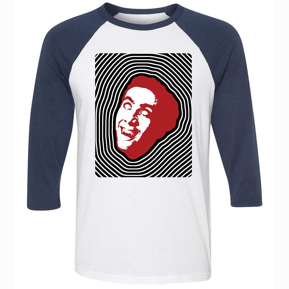 Psychedelic Nicolas Cage - White/Navy - 8
