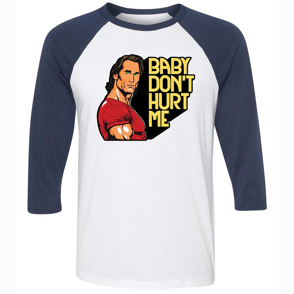Baby don't hurt me - White/Navy - 8