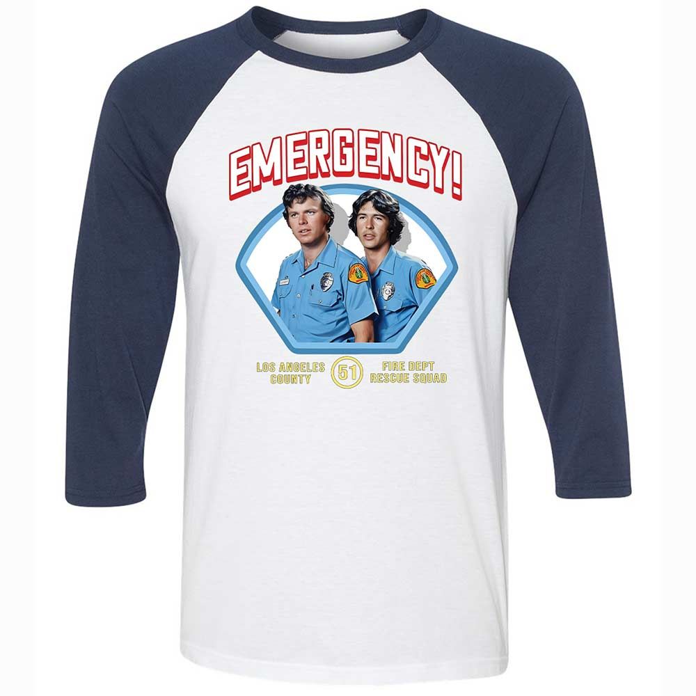 Unisex 3/4 Baseball Tee - A4D5F7PS - White/Navy - 8