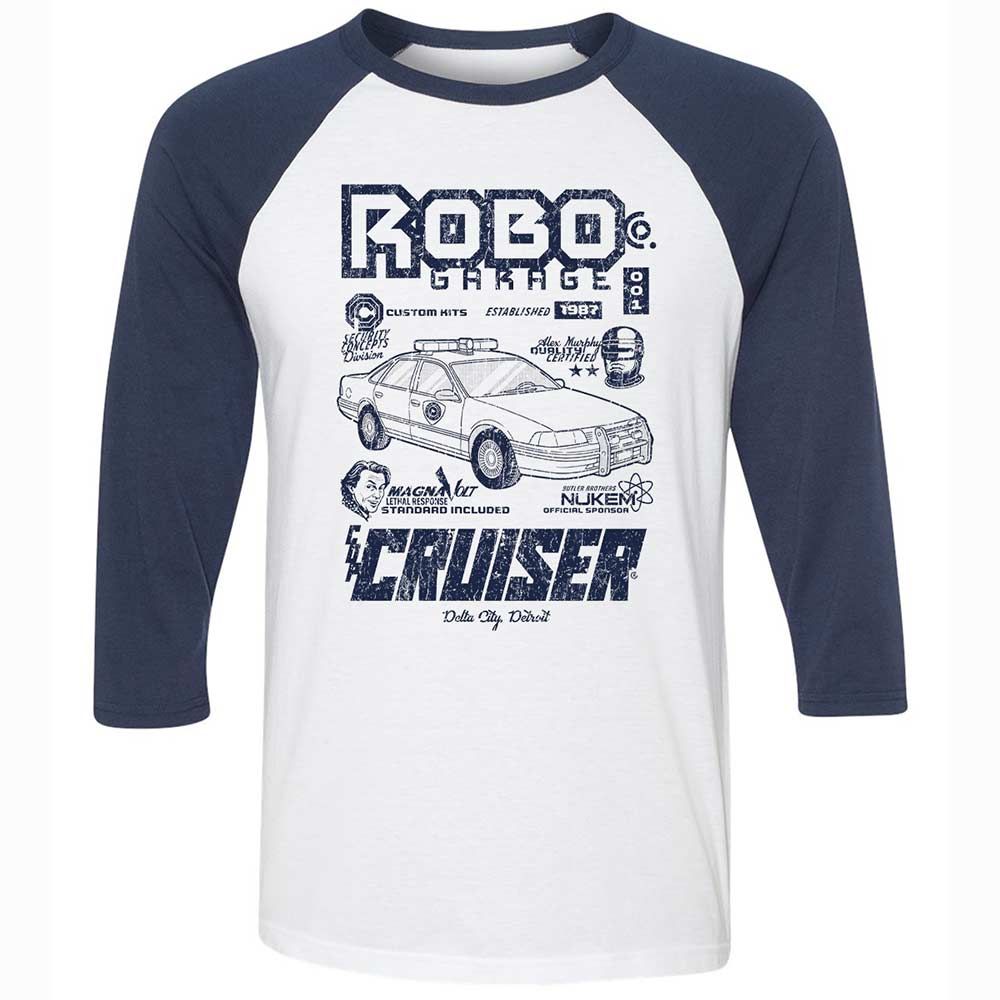 Unisex 3/4 Baseball Tee - 2RWS554W - White/Navy - 8