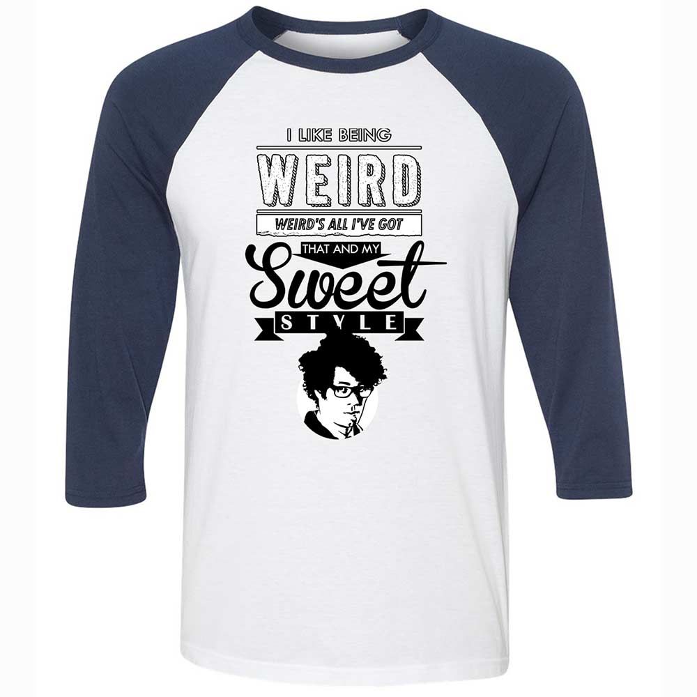 Unisex 3/4 Baseball Tee - 768KNKHN - White/Navy - 8